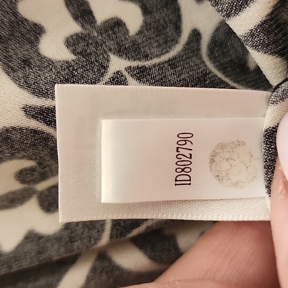 WHBM Black White Geometric Floral Print Dress Size XS - Picture 8 of 8